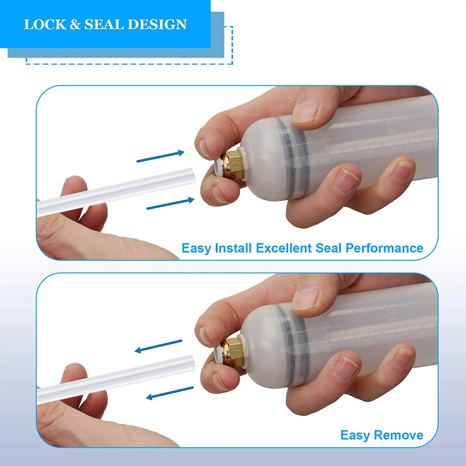 Extractor de líquido de aceite de coche, tubo de aguja portátil, jeringa de llenado de extracción de líquido de freno de combustible automotriz, bomba de aceite de coche, 500cc - imagen 2