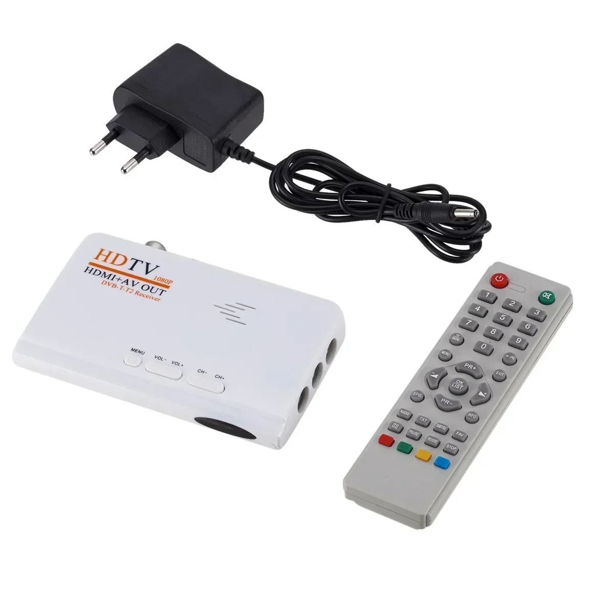 Receptor DVB-T2 DVB-T AV a VGA TV Box Compatible con HDMI VGA MPEG4 RF decodificador Digital - imagen 2