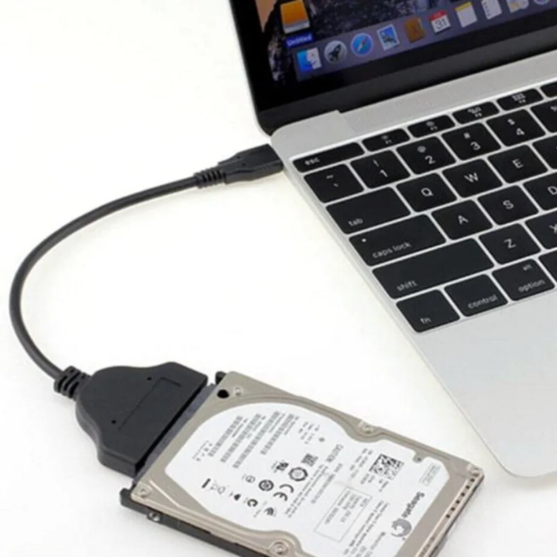 Cable adaptador SATA a USB 3,0 USB-C para disco duro SSD HDD externo de 2,5 pulgadas SATA 3 22 pines USB 2,0 a Sata III Cable de hasta 6 Gbps - imagen 4