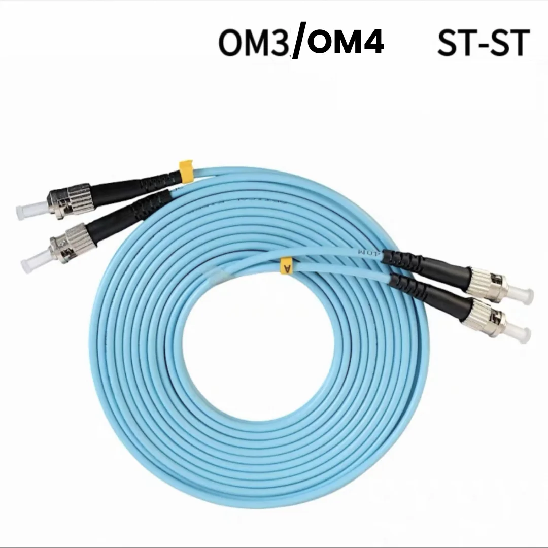 Cable de conexión de fibra ST-ST OM3 OM4 dúplex 20m 30m 100m ST DX cable multimodo 1m2m3m5m7m10m puente de fibra óptica envío gratis ELINK - imagen 4