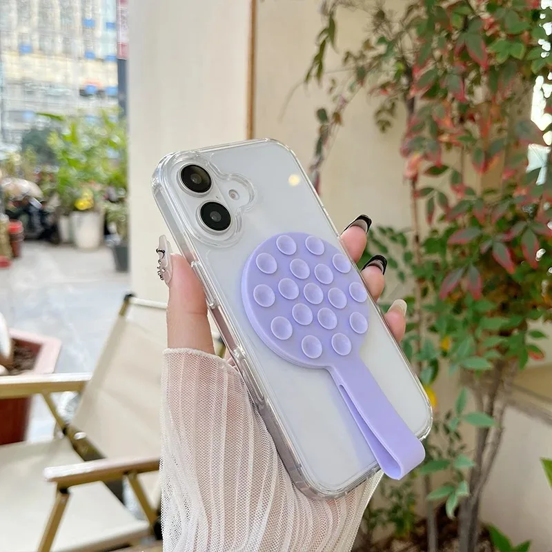 Soporte Universal magnético multifuncional de color caramelo adecuado para iPhone Magsafe con soporte de succión de silicona espejo de montaje