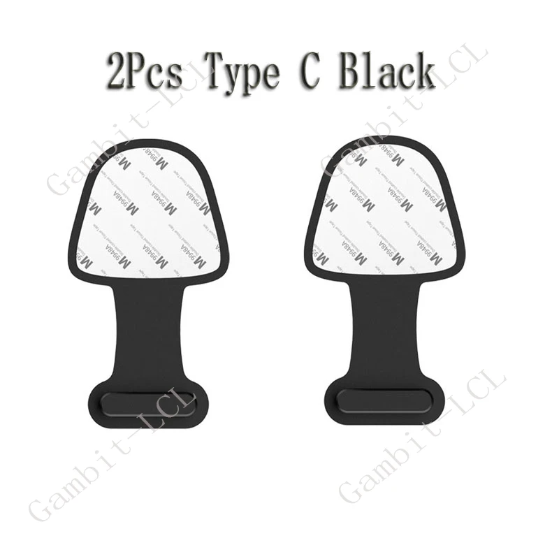 2Pcs Type C Black AA