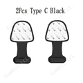 2Pcs Type C Black AA