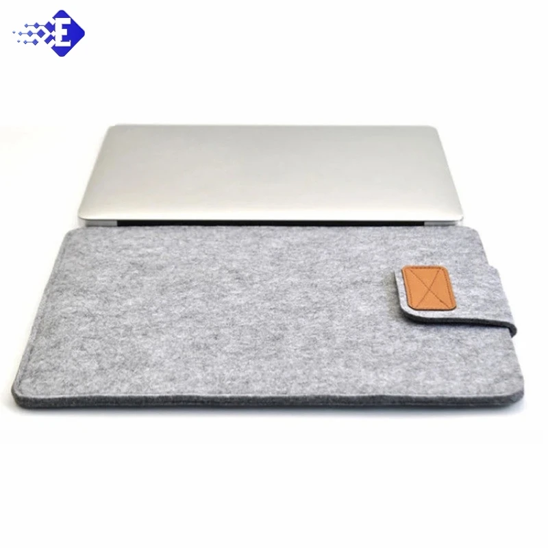 Funda delgada para tableta con funda de fieltro para MacBooks Air Pro 11 13 15 pulgadas bolsa de almacenamiento para tableta de Color sólido
