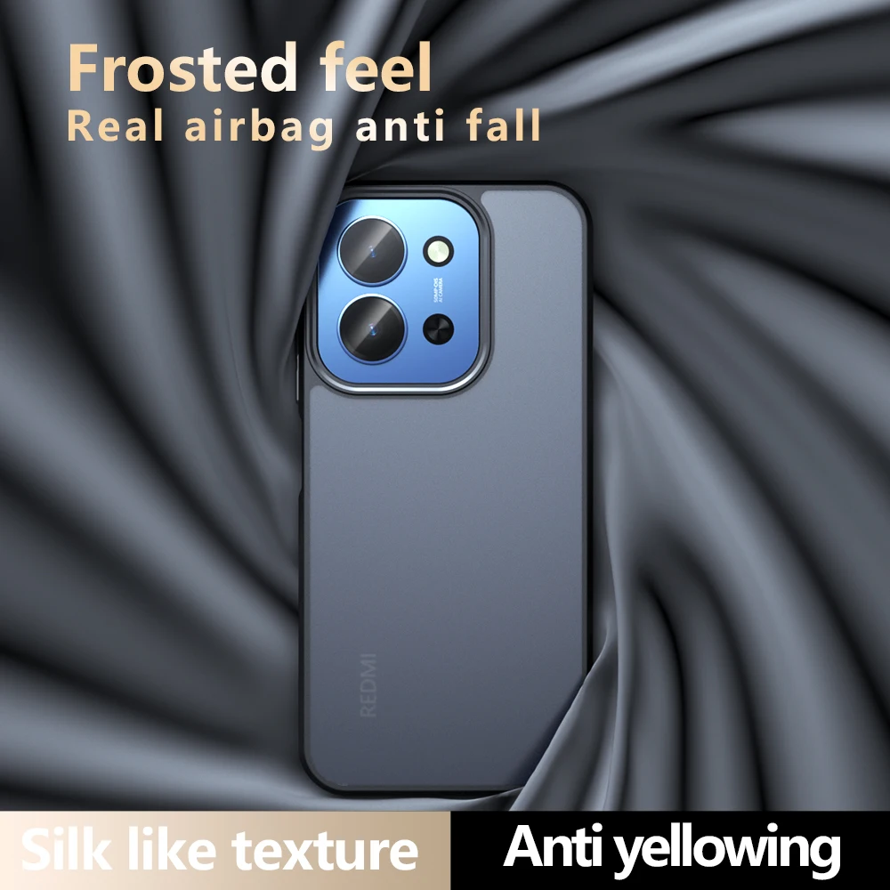 Para Redmi 15C Funda esmerilada Redmi 15C Funda Coque mate transparente PC a prueba de golpes Funda trasera transparente para teléfono Redmi 15C - imagen 5