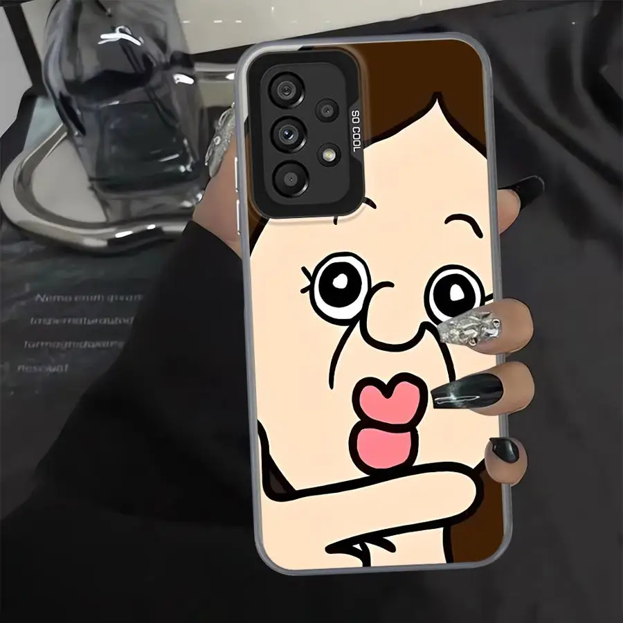 Linda pareja Bangbang Yuzhi funda trasera para teléfono para Samsung Galaxy A17 A20s A32 A34 A24 A25 A15 A16 A36 A35 A21s A23 A13 A14 - imagen 4