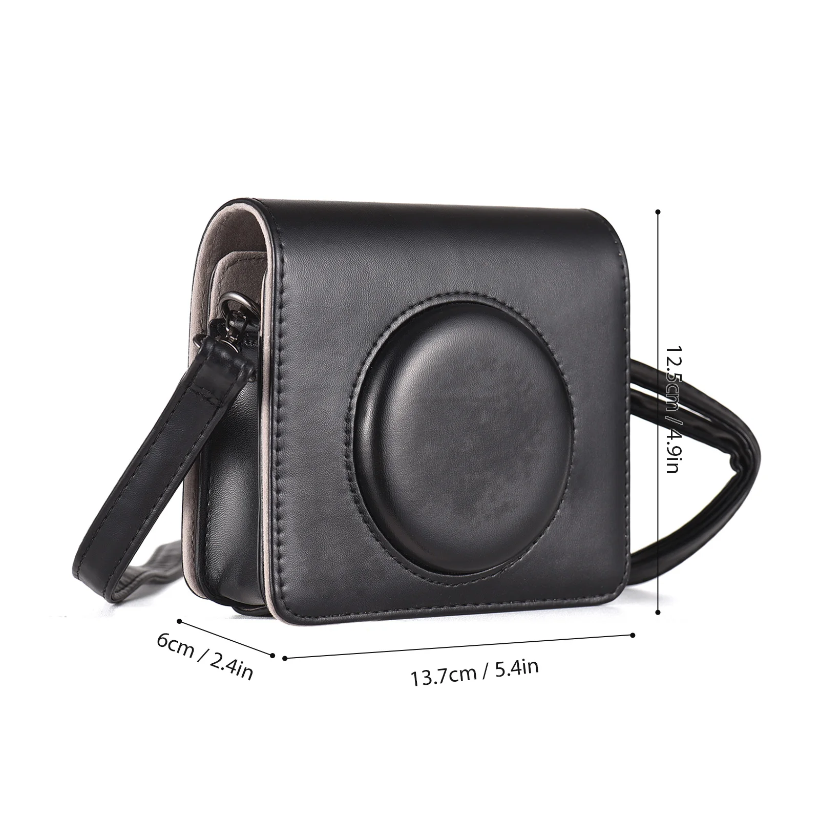 Bolsa para cámara instantánea portátil, funda para cámara de estilo Retro, Estuche de transporte de cuero PU para Kodak C300R/Mini Shot 3 con correa para el hombro - imagen 2