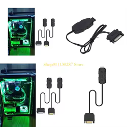 Controlador temperatura inteligente LED J1HC 5V 12V PWM Ventilador PWM Controlador velocidad luz LED