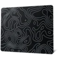 black topographic