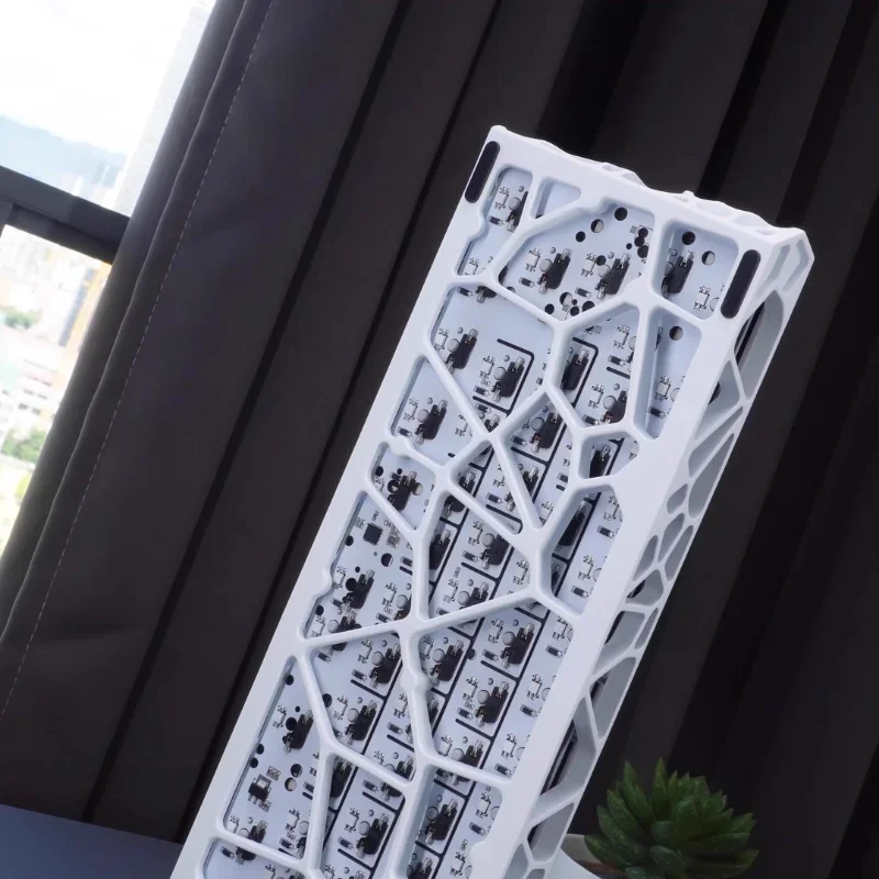 Funda GH60, carcasa de teclado mecánico personalizada, fundas esqueléticas con impresión 3D de resina 60% para accesorios de teclados para juegos Holy60 - imagen 4