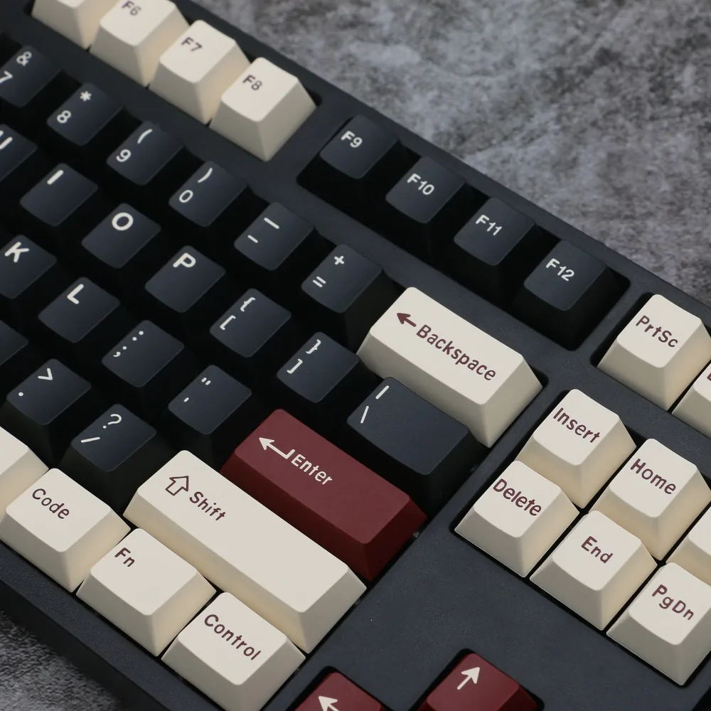 Teclas romanas ABS de dos colores, perfil de cereza, ergonomía USB con cable, 173 teclas, accesorios de juego, teclas de teclado mecánico talladas frontales - imagen 3