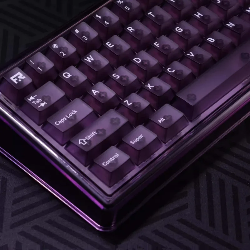 MiFuny-teclas transparentes antiniebla, 150 teclas, teclas de PC personalizadas, color morado/gris, para teclado mecánico hecho, accesorios para juegos - imagen 4