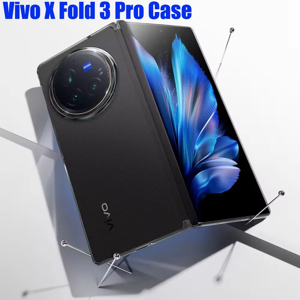 Vivo X Fold 3 Pro funda de teléfono de protección media de cuero, ultrafina, 100% Original - imagen 2