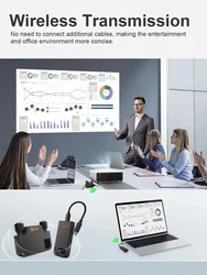 Extensor receptor transmisor HDMI inalámbrico tipo C, adaptador de pantalla de vídeo, compartir para cámara, portátil, PC, teléfono móvil a proyector de TV