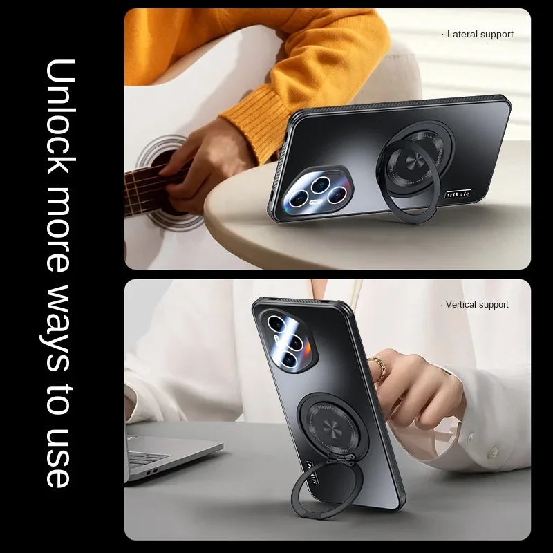 Para Honor 300 Ultra Honor300 200 Pro lente cámara película mate estuche rígido para Honor 300 Pro magnético para Magsafe anillo titular cubierta - imagen 3