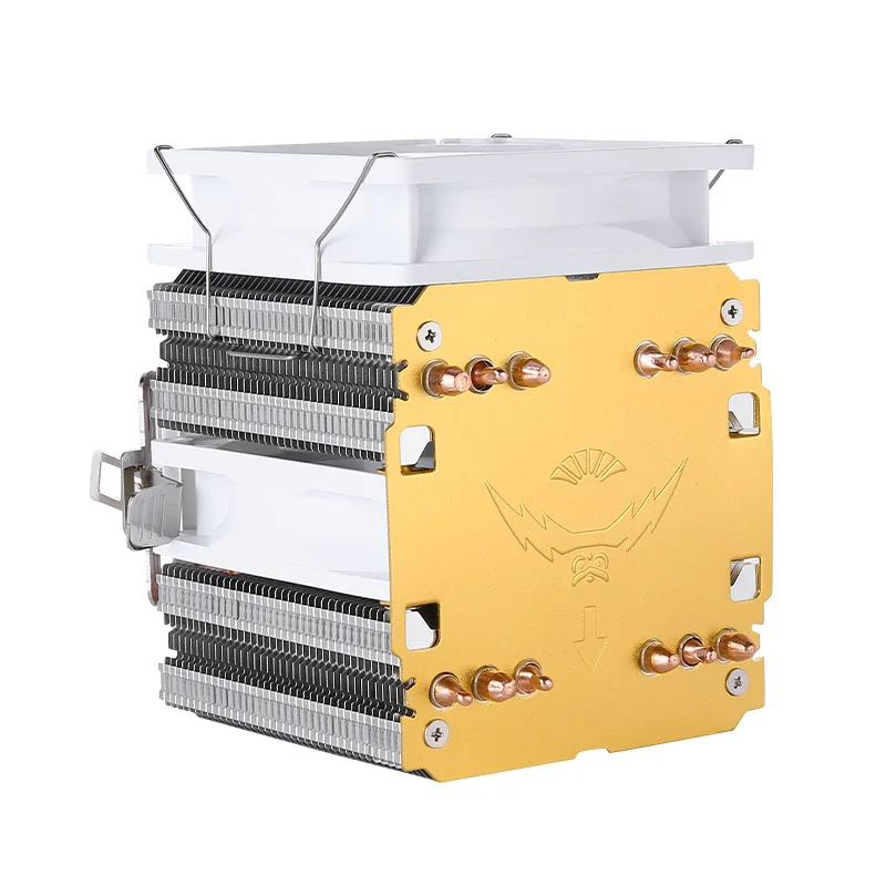 QiuzAim Ventilador de CPU Enfriador de Alto Rendimiento Torres Gemelas 6 Tubo de Calor Refrigerado por Aire 90 mm 3 pines/4 pines Instalación LGA2011 2066 x79 x99 AMD AM3+ - imagen 4