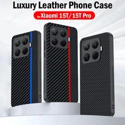 Funda Xiaomi Mi 15T Pro / 15T – Cuero PU Antigolpes Textura Fibra