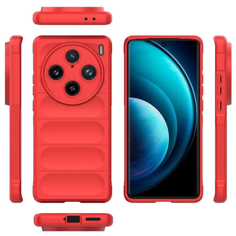 Para ViVo X100 Pro Funda ViVo X100 Pro Funda de silicona suave Protector de parachoques Fundas protectoras traseras para teléfono para ViVo X100 Pro Funda - imagen 3
