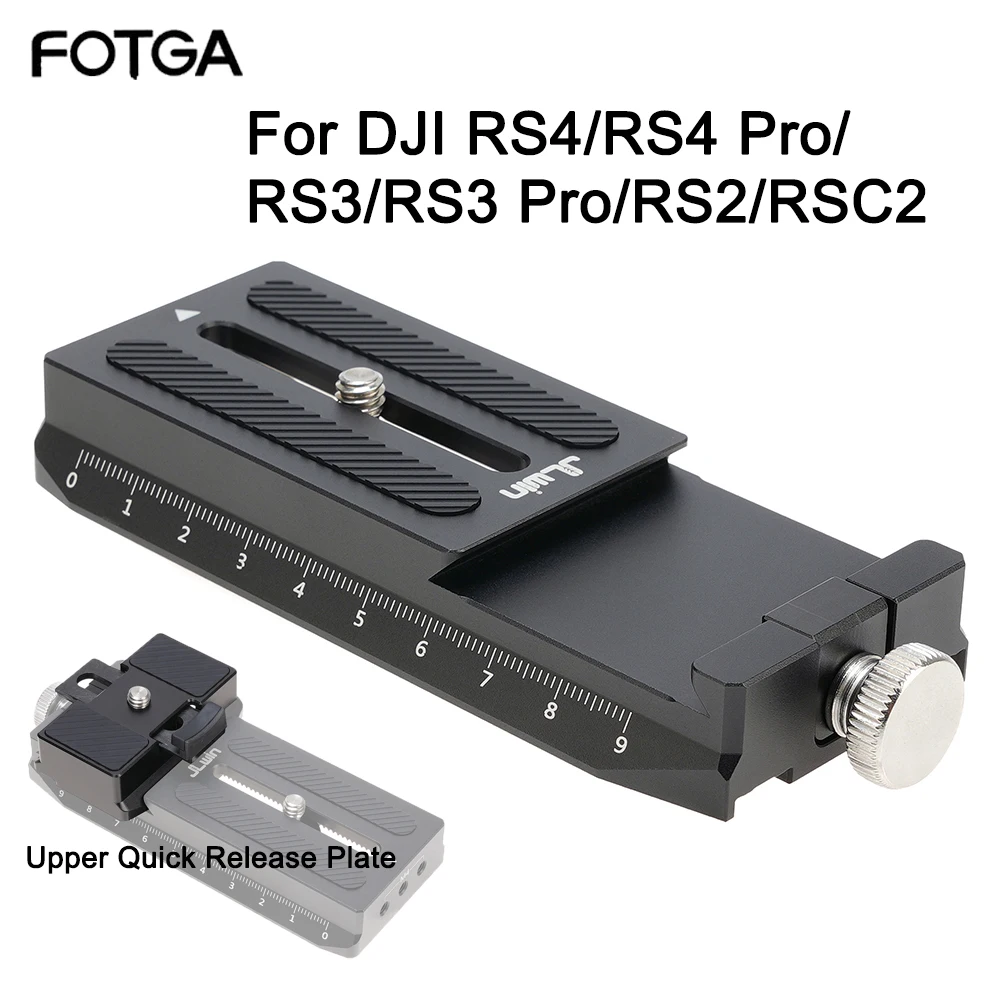 FOTGA-Soporte de placa de liberación rápida para DJI RS4, RS4 Pro, RS3, RS3 Pro, RS2, RSC2, Universal Arca Swiss, estabilizador de placa de liberación rápida - imagen 2