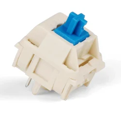 LCET Clicky Cream Blue Switch Interruptores Mecánicos Gaming Táctiles