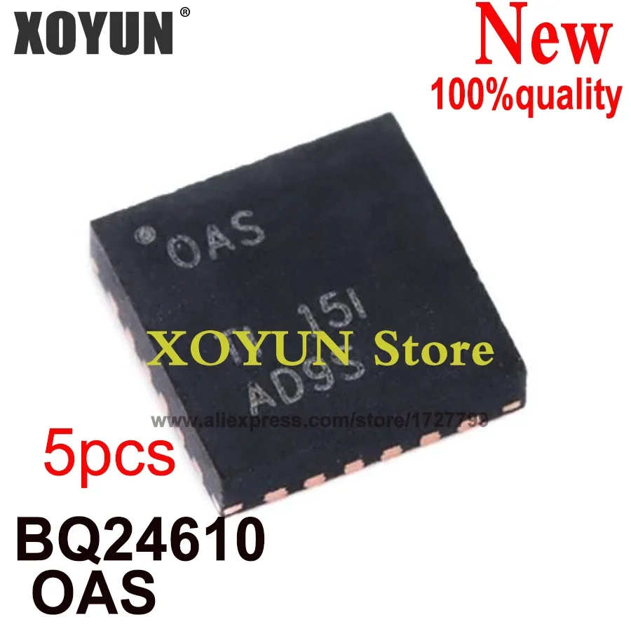 (5 piezas) 100% nuevo chipset BQ24610 BQ24610RGER OAS 0AS QFN-24