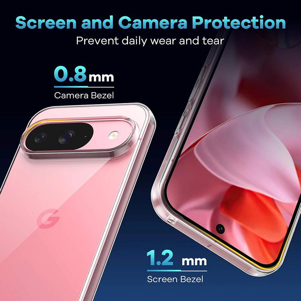 Funda suave de silicona ultrafina para Google Pixel 9 Pro XL, funda trasera transparente para Google 9A 9 A 9ProXL, carcasa a prueba de golpes - imagen 3