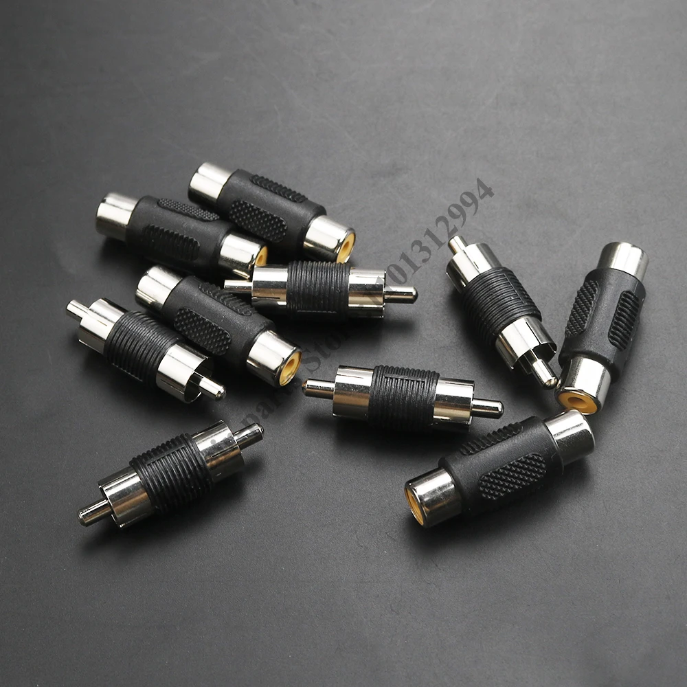 2/5/10 Uds RCA hembra a hembra adaptador de conector macho a macho conector RCA Cable extensor de Audio y vídeo convertidor de Cable - imagen 4