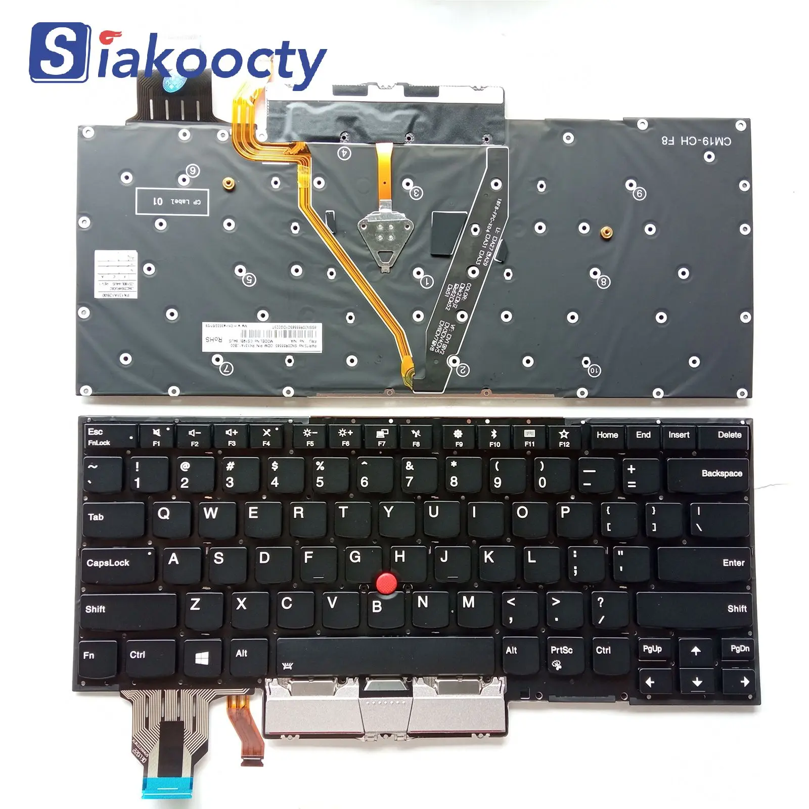 Teclado de ordenador portátil para Lenovo ThinkPad X1, teclado de Yoga de 4ª generación, tipo retroiluminado, 20SA, 20SB, 20QF, 20QG, venta al por mayor de fábrica
