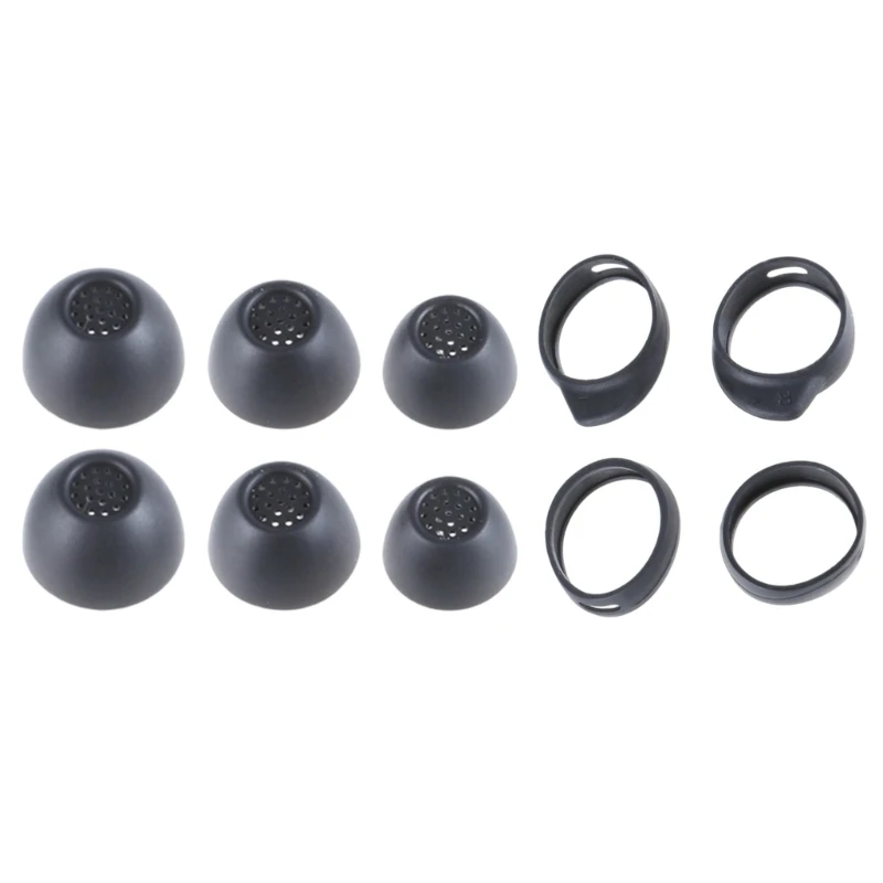 10 Uds. Funda de silicona para auriculares, puntas de ala para Samsung Galaxy Buds FE, tapas intrauditivos, funda, almohadillas para auriculares L M S - imagen 2