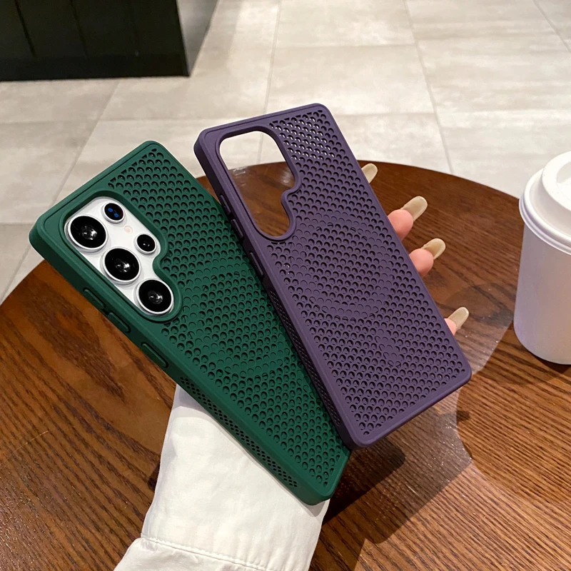 Para Samsung Galaxy S25 S24 S23 funda Ultra magnética ELVEV Anti-caída dura PC panal refrigeración succión cubierta de teléfono - imagen 4