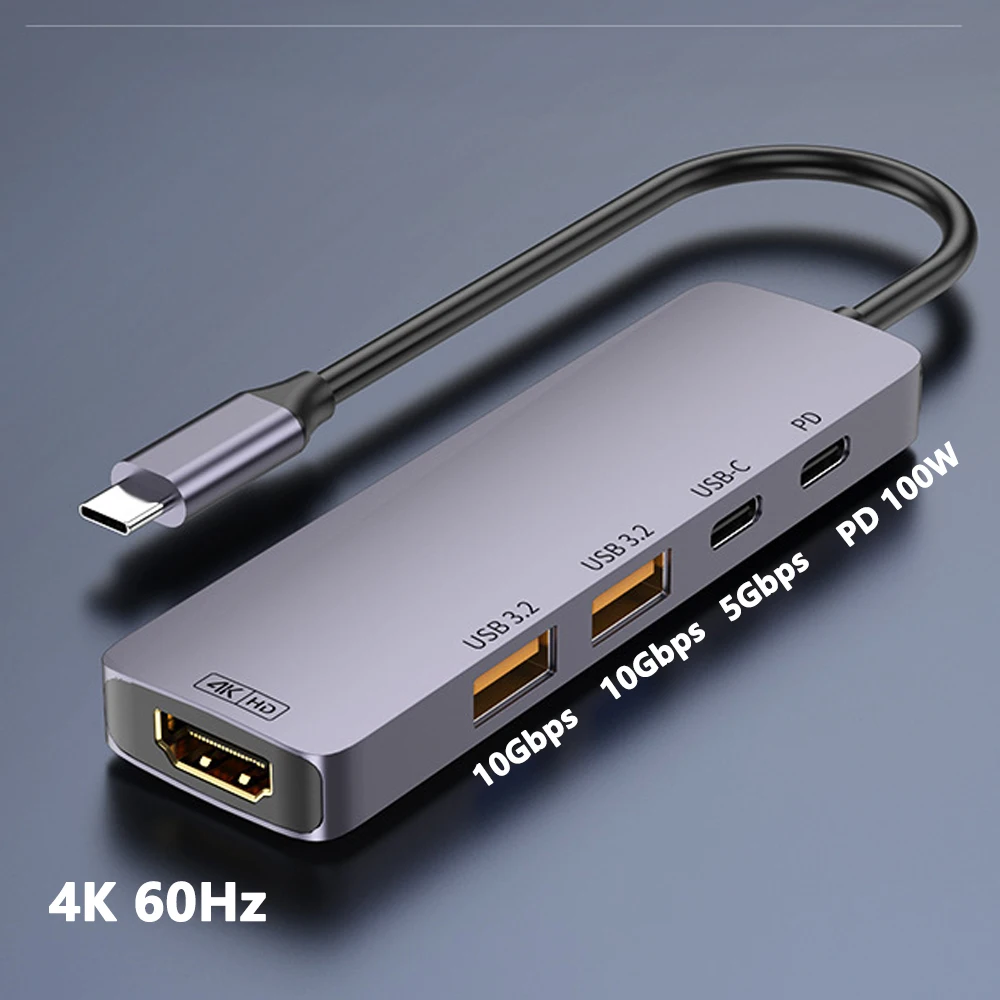 10Gbps USB3.2 Gen2 HUB USB C Hub divisor 10Gb para PC portátil MacBook Air/Pro iPhone 15/15 Plus/15 Pro Max Samsung S24 S23 Ultra - imagen 5