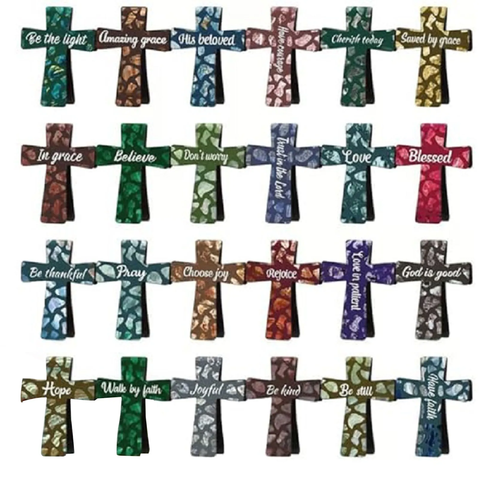 12 piezas de marcadores cruzados magnéticos, bonitos marcadores cruzados magnéticos con citas inspiradoras, imanes de libros, marcadores de página, Clip - imagen 5