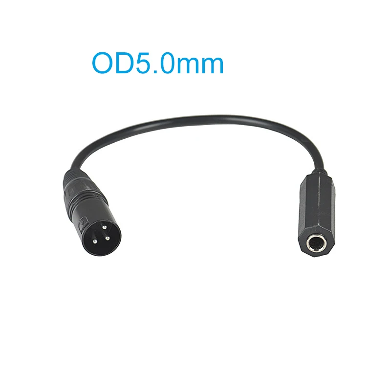 Adaptador de Cable de equilibrio XLR macho a 1/4 "hembra TRS 6,35mm a XLR 3 pines Mono Audio conectar convertir Cable de interconexión 30cm