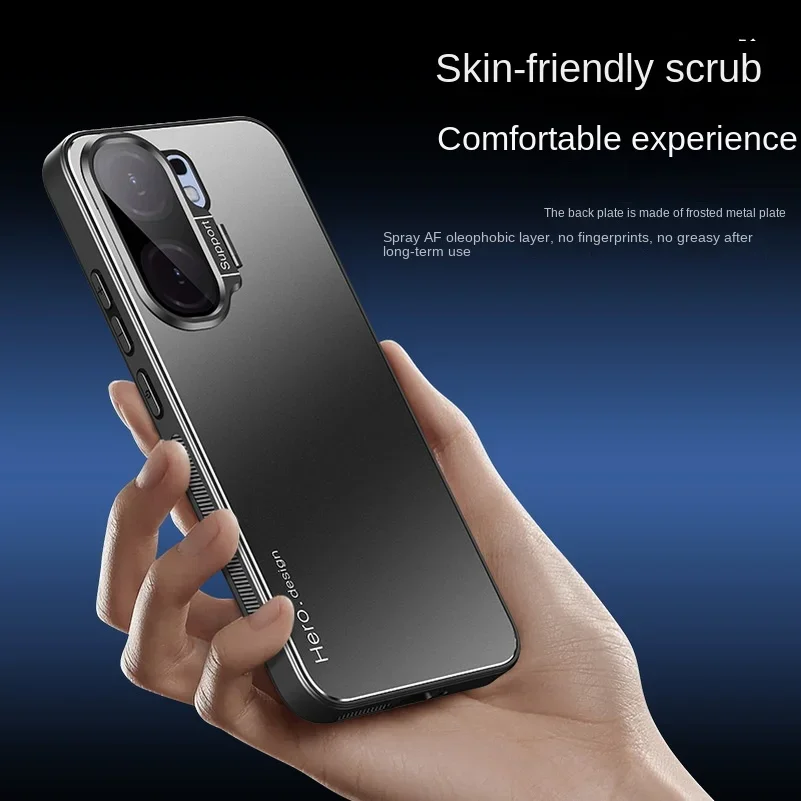 Para IQOO NEO 10 Pro Plus cubierta de soporte de cámara de Metal para VIVO IQOO NEO 10R NEO10 Pro + funda protectora mate a prueba de golpes con soporte - imagen 5