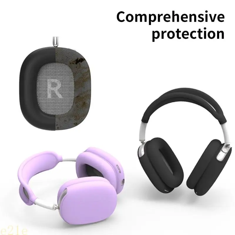 E21E Manga caja silicona resistente impacto para auriculares compatibles con con ajuste seguridad y acceso - imagen 2