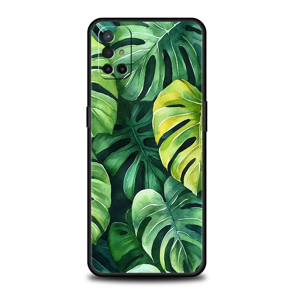 Funda de teléfono verde de hojas Monstera para OnePlus 15 13 12 11 10 9 8 13T 10T 7T Pro 13R 12R 9RT 8T Nord 4 2T CE 2 3 5G Lite - imagen 2