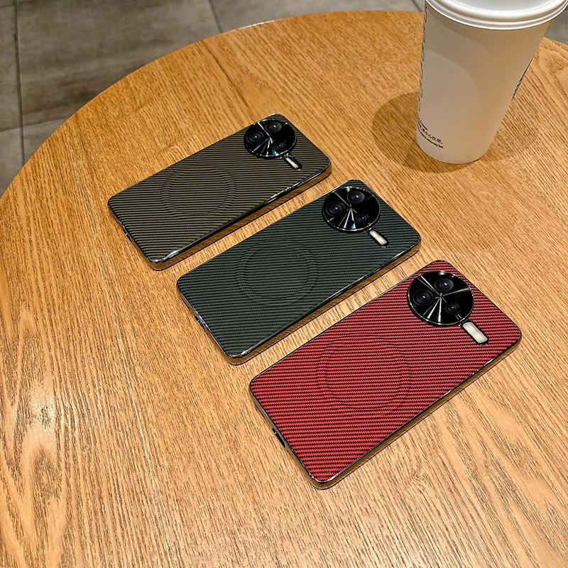 Para Xiaomi POCO F7 Ultra funda dura de fibra de carbono magnética Magsafe funda protectora trasera para Xiaomi POCO F7 Pro F7Ultra Shell - imagen 4