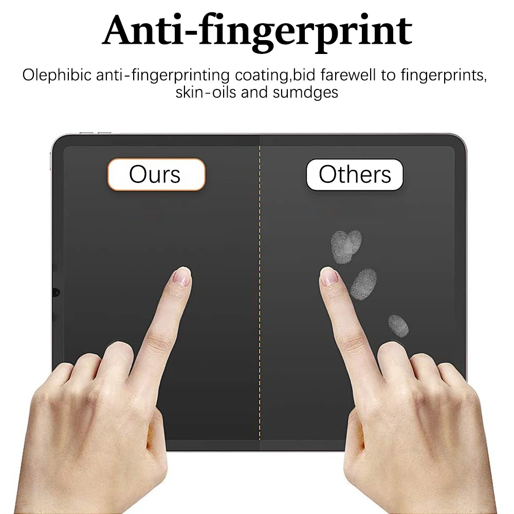 Protector de pantalla de papel para Samsung Galaxy Tab S7 S8 S9 Plus Ultra A9, Samsung tab S6 Lite s7 s9 fe A8 A7, sin vidrio, 3 uds. - imagen 3