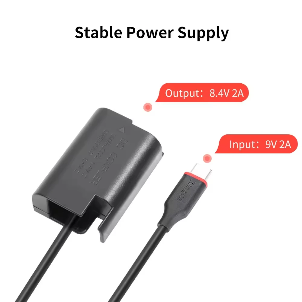 King Ma DMW-BLK22 batería simulada decodificada PD 20W adaptador de corriente para cámara Panasonic DMC-GH3 GH5 GH5 II GH5S GH4 GH6 DC-G9 S5 S5K