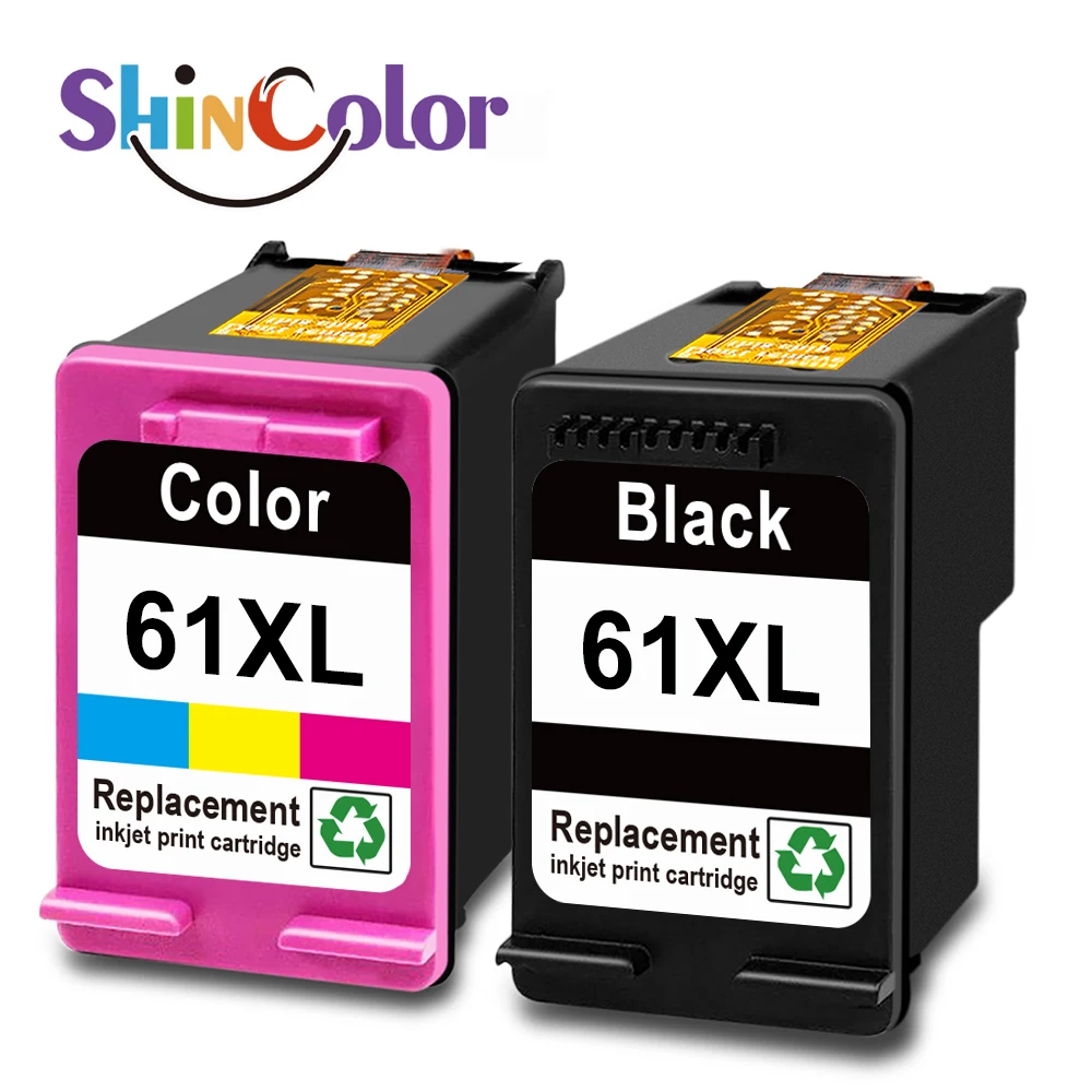 ShinColor-cartucho de tinta para impresora hp 61, recambio de tinta para impresora HP61, HP61XL, HP Deskjet 1010, 3000, 4500 - imagen 2