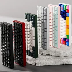 Teclado Mecánico para Juegos MMD KM40, PCB Intercambiable en Caliente, Interruptor RGB, Iluminación, Tipo C, 2.4G, BT, 3 Modos Inalámbricos, QMK VIA