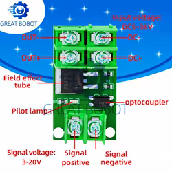 Tablero de control electrónico: módulo de interruptor activado con optoacoplador MOSFET controlado por CC