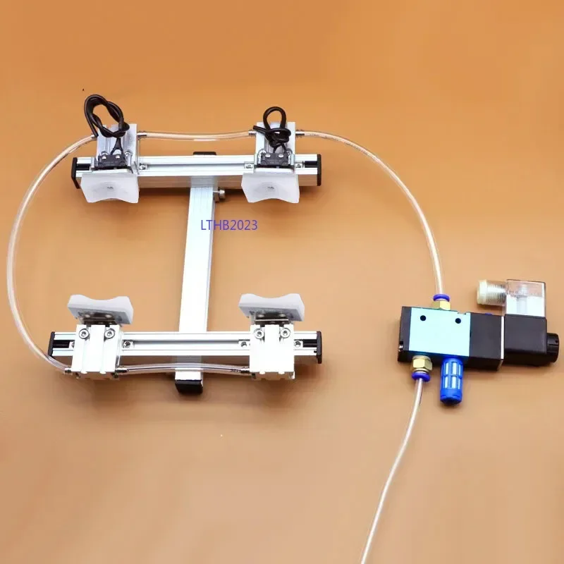 Juego de cilindro de pinza manipuladora, accesorio neumático con Base de aluminio, Kits de soporte de accesorio de válvula solenoide de cilindro de abrazadera 1815 - imagen 5