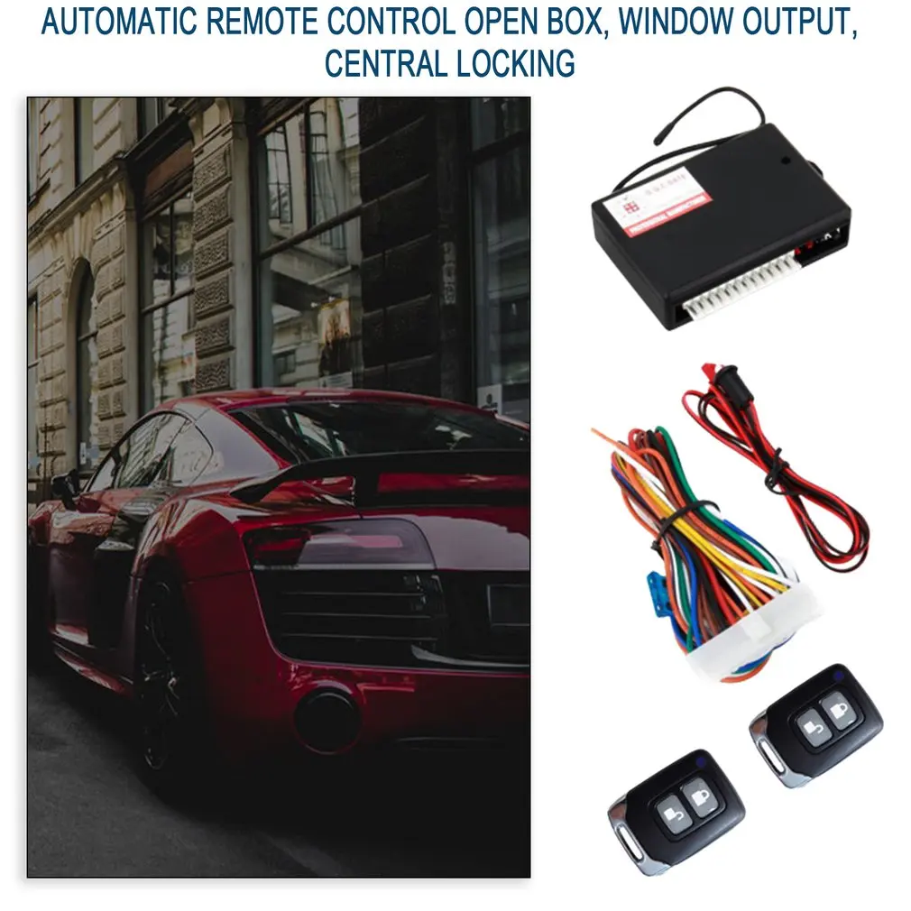 Cerradura de puerta Central remota para coche, sistema sin llave, Control remoto, sistemas de alarma de coche de 12V, bloqueo Central con Kit Central remoto automático - imagen 2