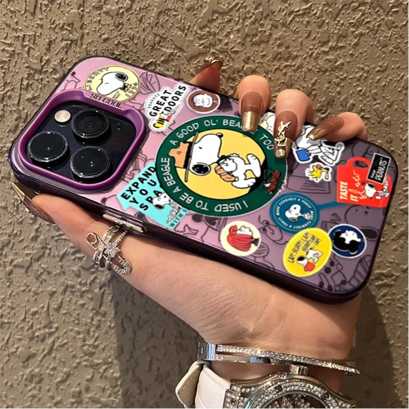 Funda para Samsung Galaxy A34 A14 A13 A23 A55 A15 A35 A25 A05 A05S 5G A24 A54 A53 A33 A32 A52 A52S dibujos animados divertidos Snoopy Graffiti - imagen 4