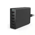 50W 6USB Black