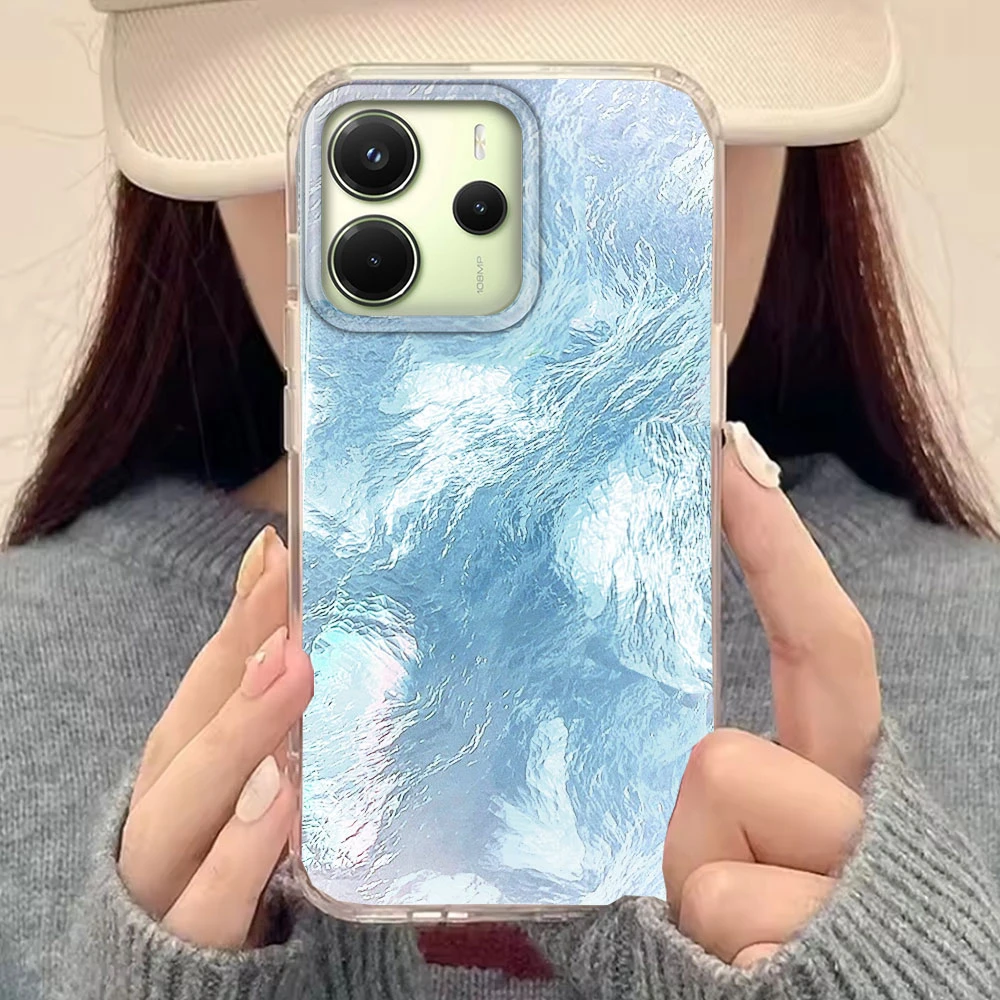 Funda de teléfono ámbar de carey negra y marrón para Xiaomi Redmi Note 15 14 13 12 11 10 10S 8 9 Pro 15C 9C 13C 14C A3 9C A1 A5 - imagen 5