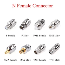1 Uds conector Coaxial RF N hembra a SMA TNC FME F enchufe macho/SMA TNC FME F adaptador hembra uso para antena repetidora de TV