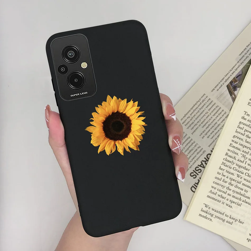 Funda de teléfono para xiaomi Redmi 11 Prime 4G, carcasa trasera y gato mate de silicona con forma de corazón, a prueba de golpes, 11 Prime - imagen 3