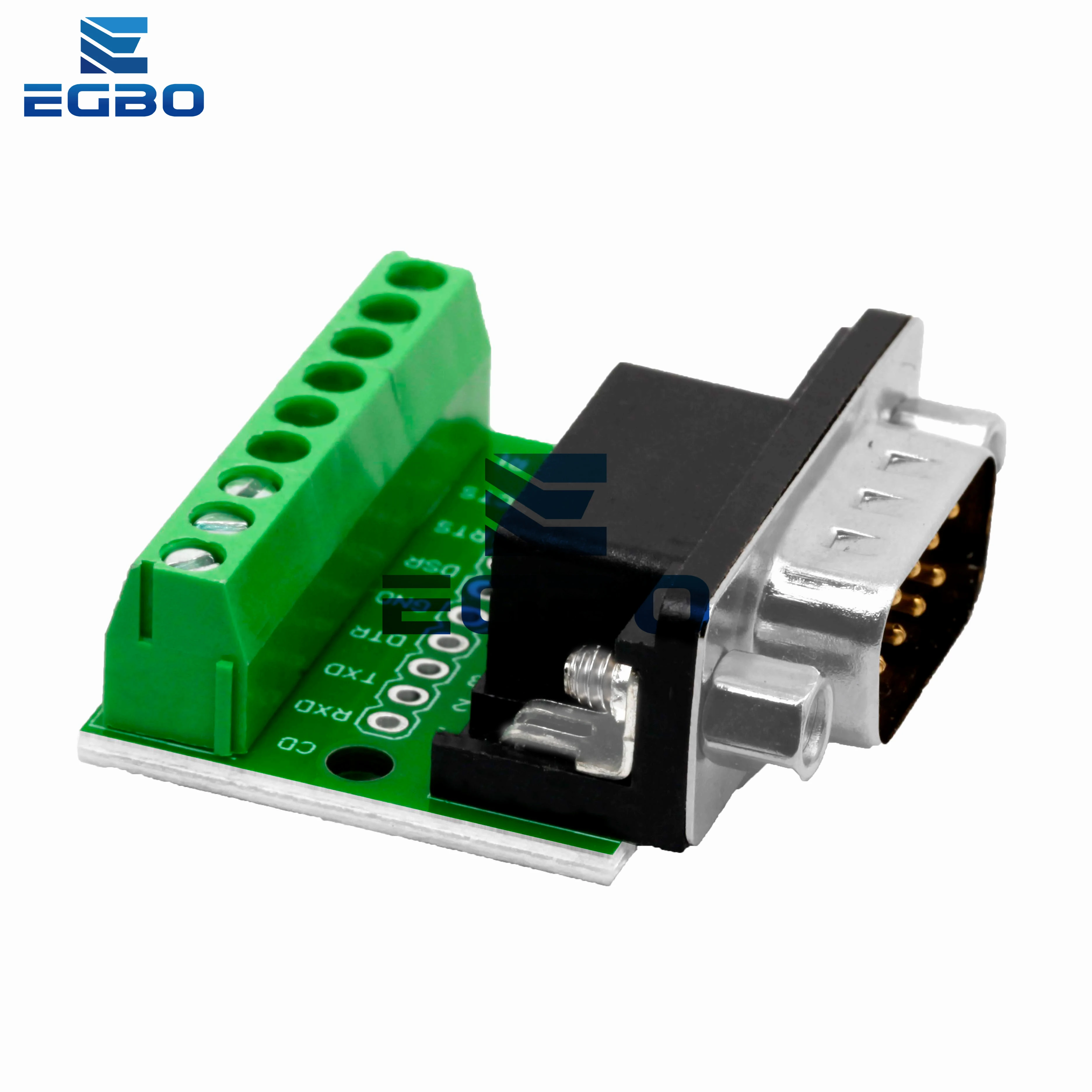 Conectores sin soldadura de 9 pines DB9 RS232 Serial a Terminal hembra macho adaptador conector placa de ruptura - imagen 5